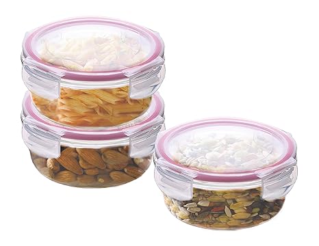 Buy Kaiserhoff Flexikitchen Round Glass Storage Container Set