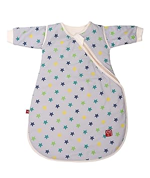 Kaiser Ganzjahresschlafsack Willy 65060384, hellblau mit Sternen, 110 cm lang