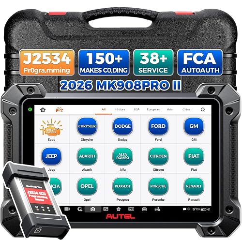 Autel Scanner MaxiCOM MK908 Pro MS908S PRO II: 2026 J2534 Reprogramming ...