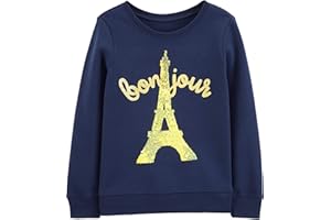 OshKosh B'Gosh Girls Sequin Crew Neck Sweatshirt