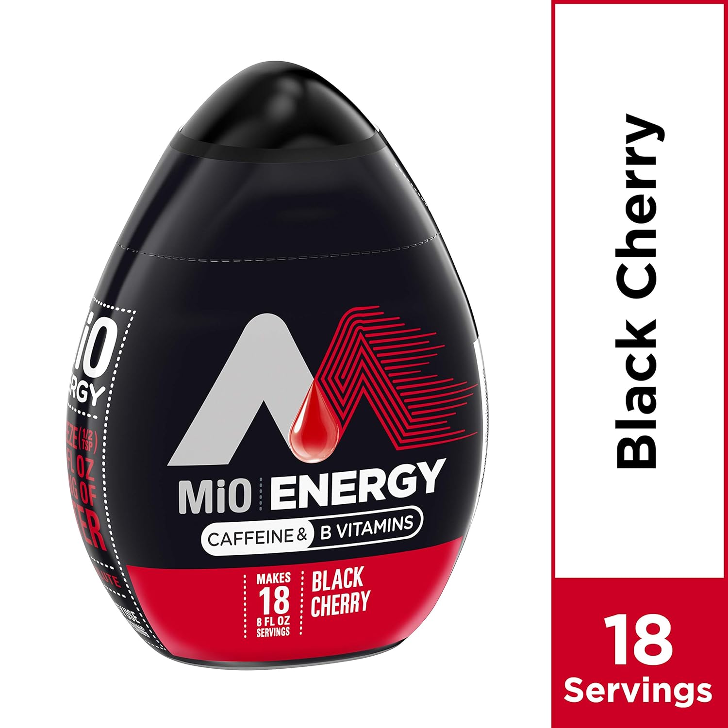 MiO Energy Black Cherry Liquid Water Enhancer Drink Mix (1.62 fl oz Bottle) : Grocery & Gourmet Food