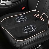 MYFAMIREA Car Coccyx Seat Cushion Longer Office Chair Cushion, Memory Foam Tailbone Heightening Wedge Booste, Fit Hip Shape Lower Back Pain Relief, 3D U-Shape Cushion for Car Seat Driver (Black)