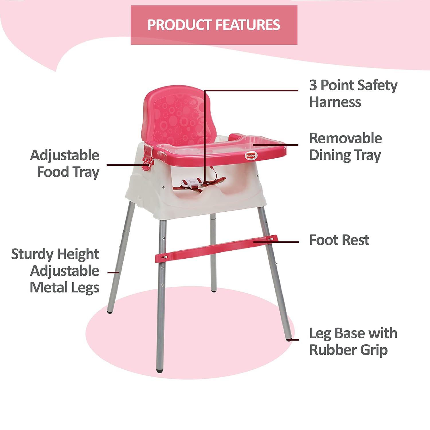 luvlap 4 in 1 booster high chair