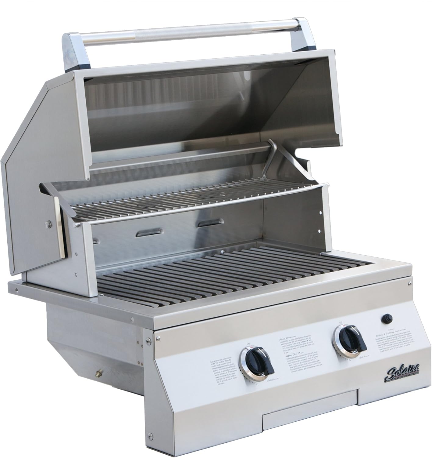 review Solaire 27-Inch Basic Infrared Propane Built-In Grill 2-IR Burners, Stainless Steel