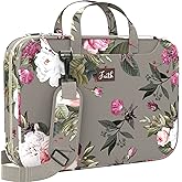 DEHITE Bible Bags for Women — Bible Covers for Women — Floral Black Bible Bag Carrying Case — Messenger Bag