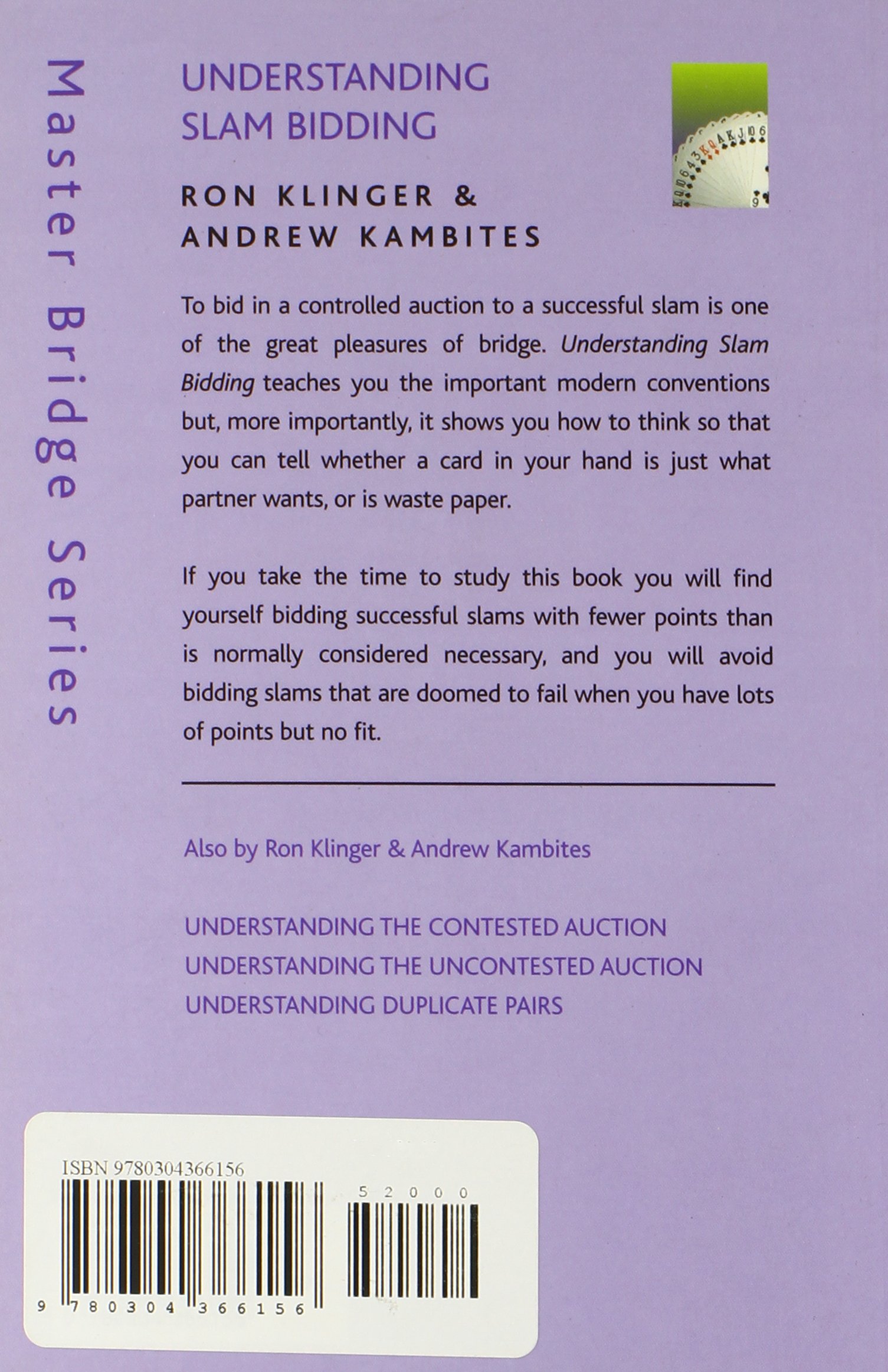 Understanding Slam Bidding Master Bridge Ron Klinger - 