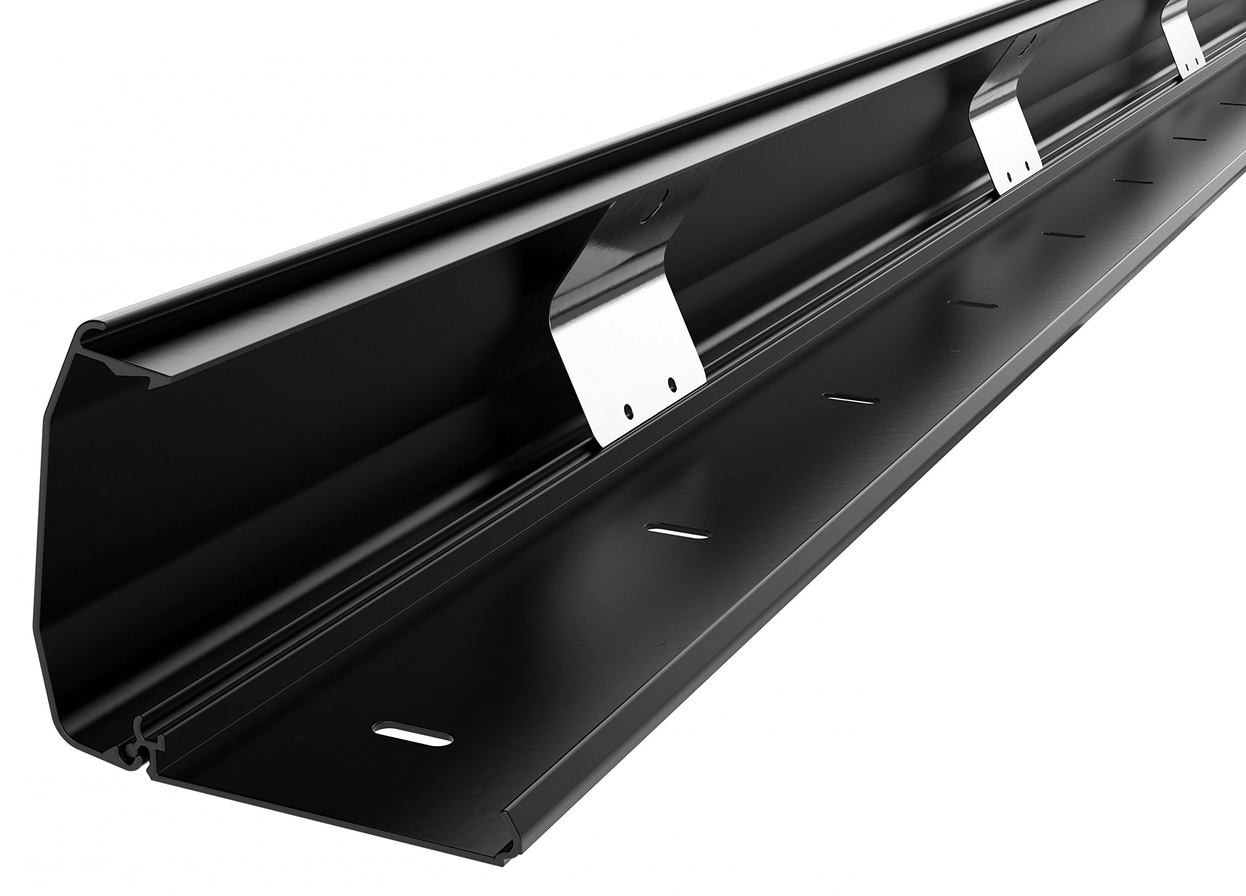 RICOO Cable Tidy 110cm x 6cm x 2cm Black Aluminium Duct Z1110-B Wire Organiser Cord Management Lead Channel