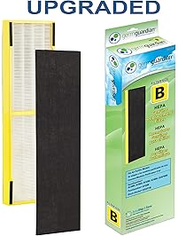 GermGuardian Air Purifier Filter FLT4825 GENUINE HEPA Replacement Filter B for AC4825, AC4825E, AC4300BPTCA, AC4850PT, AC4900CA, CDAP4500BCA, CDAP4500WCA Germ Guardian Air Purifiers [UPGRADED]