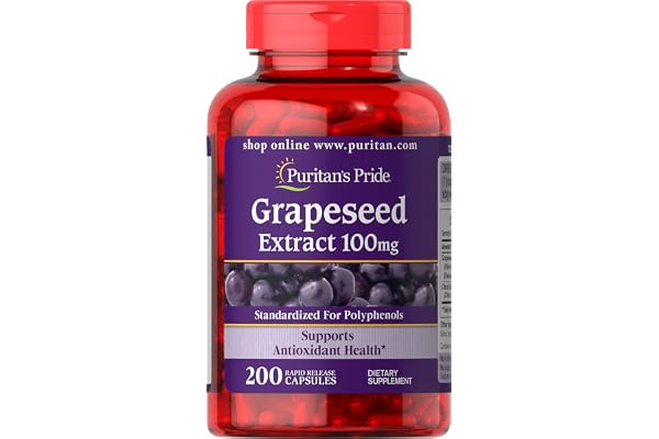 Puritan's Pride Grapeseed Extract 100 Mg, 200 Count