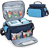 LoDrid Carrying Case Compatible with Tonie Box 2/1, Portable Bag with Shoulder Strap for Audio Player Starter Set, Headphones Charging Station Storage, Navy Blue (Bag Only),(Patent Design)