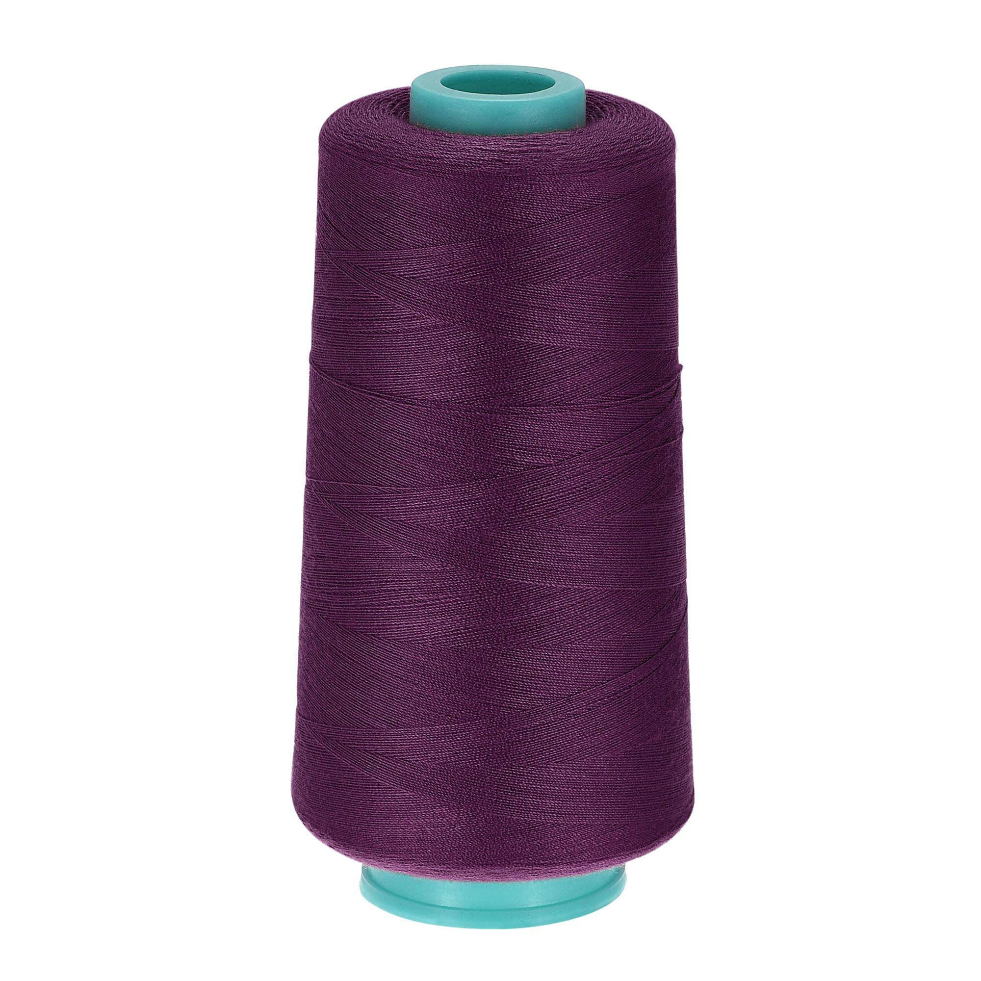 sourcing map Polyester Thread 3000 Yards 40S/2 All-Purpose Thread for Manual and Machine Sewing, Plum
