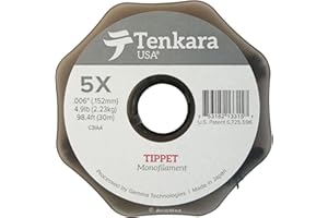 Tenkara USA Nylon Tippet, 30m 4.9 lb 5x Fly Fishing Monofilament Clear Line