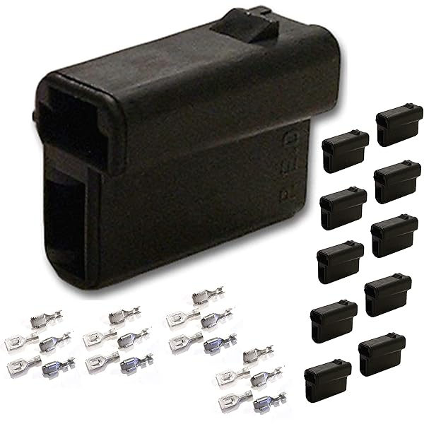 Amazon.com: Delphi 2984883 Metri-Pack 2-Way Male Connector, Black  