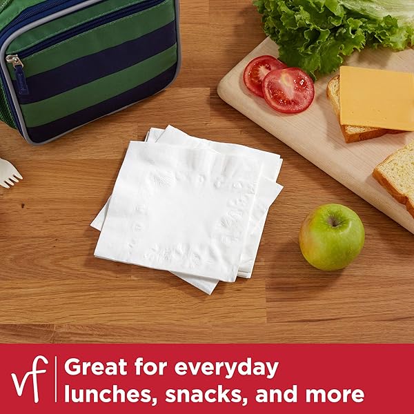 VANITY FAIR EVERYDAY PAPER NAPKINS, 200 COUNT (PACK OF 2), DISPOSABLE NAPKINS MADE SOFT AND SMOOTH FOR EVERYDAY MEALS