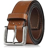 Wrangler Men’s Leather Belt, Country Casual Every Day Belt for Jeans