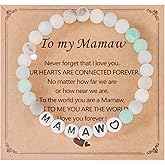 HUTIMY Gifts for Mamaw Birthday from Grandchildren Best Grandma Mothers Day Mamaw Bracelet