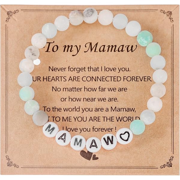 "Mamaw" Necklace For Grandma - Stainless Steel, Engraved Disc, 18" + 2" Extender, Gift Box - View #14
