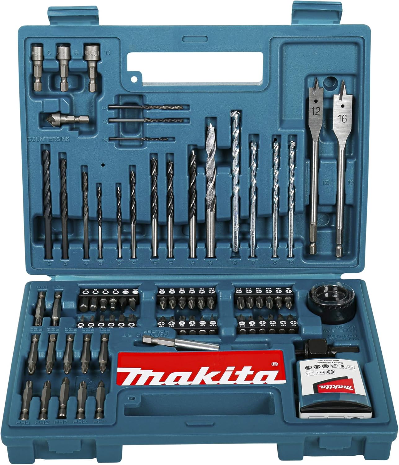 Makita B-53811 Drill & Screwdriver Bit Accessory Set (100 Piece), Multi-colour, 100 Count - Image 3