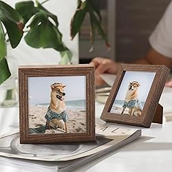 4x4 Picture Frame, Solid White Oak Wood Frame 4 by