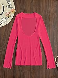 ZAFUL Womens Swimsuit Cover Up Dress Off Shoulder
