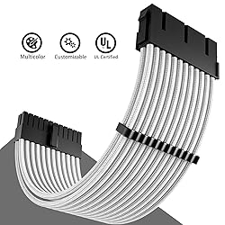 COOCAT PSU Power Supply Cable Extension Kits, 24Pin