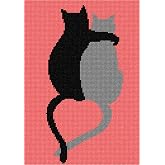 Pepita Needlepoint Canvas: Cat Pals, 7" x 10"