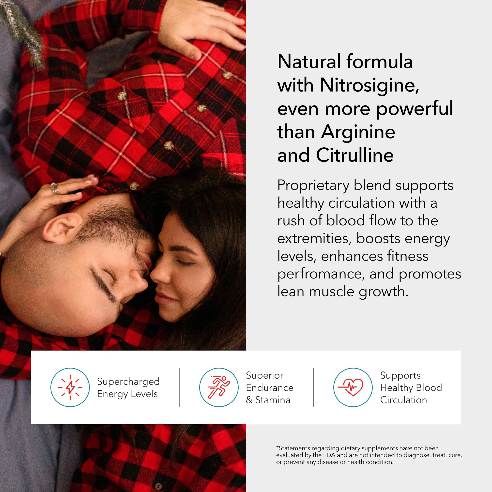 Juvenon BloodFlow-7 Nitric Oxide Supplement with Nitrosigine - Improved Formula for Maximum Absorption - Circulation Booster, Blood Pressure, Cholesterol Support (180 Count (Pack of 1))