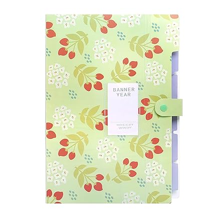 Phyxin Decorative Expanding File Folders Accordion Document