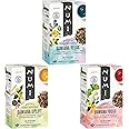 Numi Organic Damiana Herbal Tea Variety Pack - Relax, Focus & Uplift with Damiana, Butterfly Pea Flower, Lemon Balm, Gingko (Pack of 3), 16 Count Herbal Tea Bags