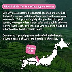 Caff Off Decaf Strawberry Matcha Green Tea Powder