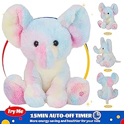Glow Guards 12'' Musical Light up Rainbow Elephant