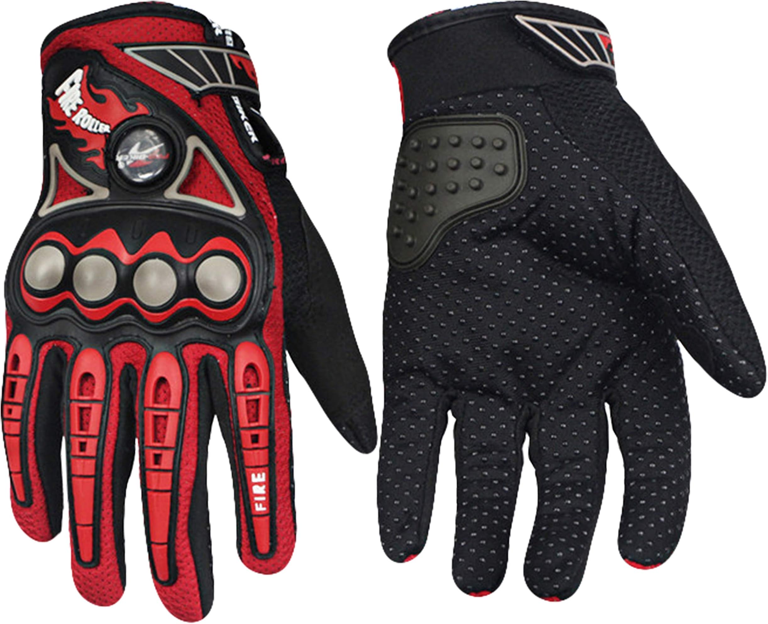 Probiker Fire Roller Protective Gloves for Motor Cycle/Bike/Moto Cross/Outdoor Sports Bicycle Cycling/Racing/Driving/Riding - Full Finger