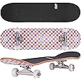 KMX Complete 31" x 8" Skateboard for Beginners, Double Kick Concave Deck, 7 Layer Canadian Maple | Premium Truck | Kids Cruiser Skateboard, Complete Standard Skateboard for Girls, Boys, Teens
