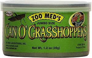 Zoo Med Laboratories SZMZM44 Can O Grasshoppers, 1.2-Ounce