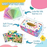 URMYWO Baby Tissue Box Toy 6 12 Months Sensory Crinkle Montessori Gift view 4