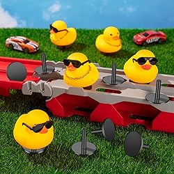 40 Pcs Duck Plugs, Black Plastic Duck Holder for