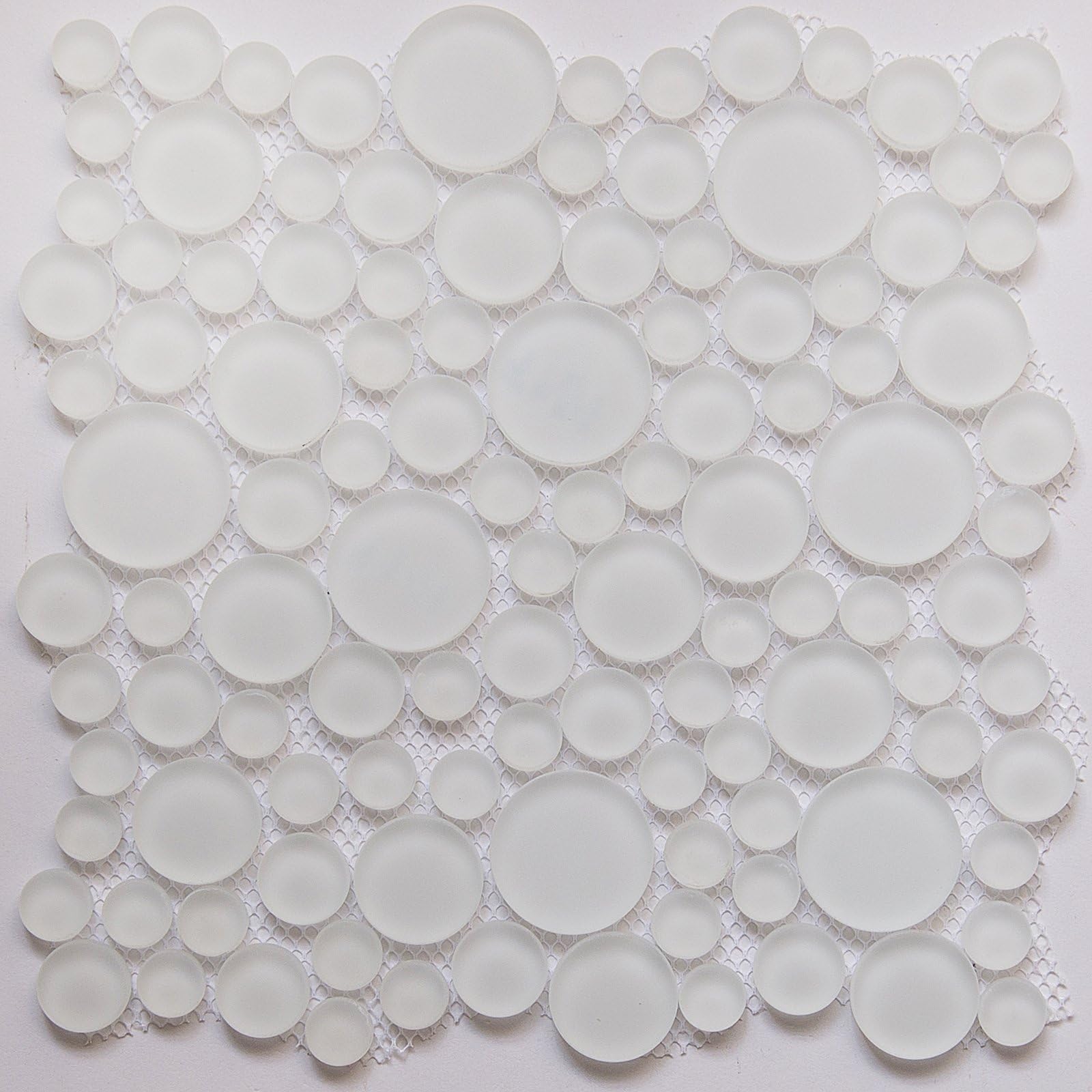 Bubble Mist Glass 11"X11" Mosaic Tile