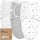 KeaBabies 3-Pack Organic Baby Swaddle Sleep Sacks