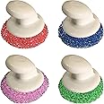 Dawn Sparkling Mesh Scrubbers, Sparkle Ez GripTM Dish Scrubbers with Handle. Pack of 4