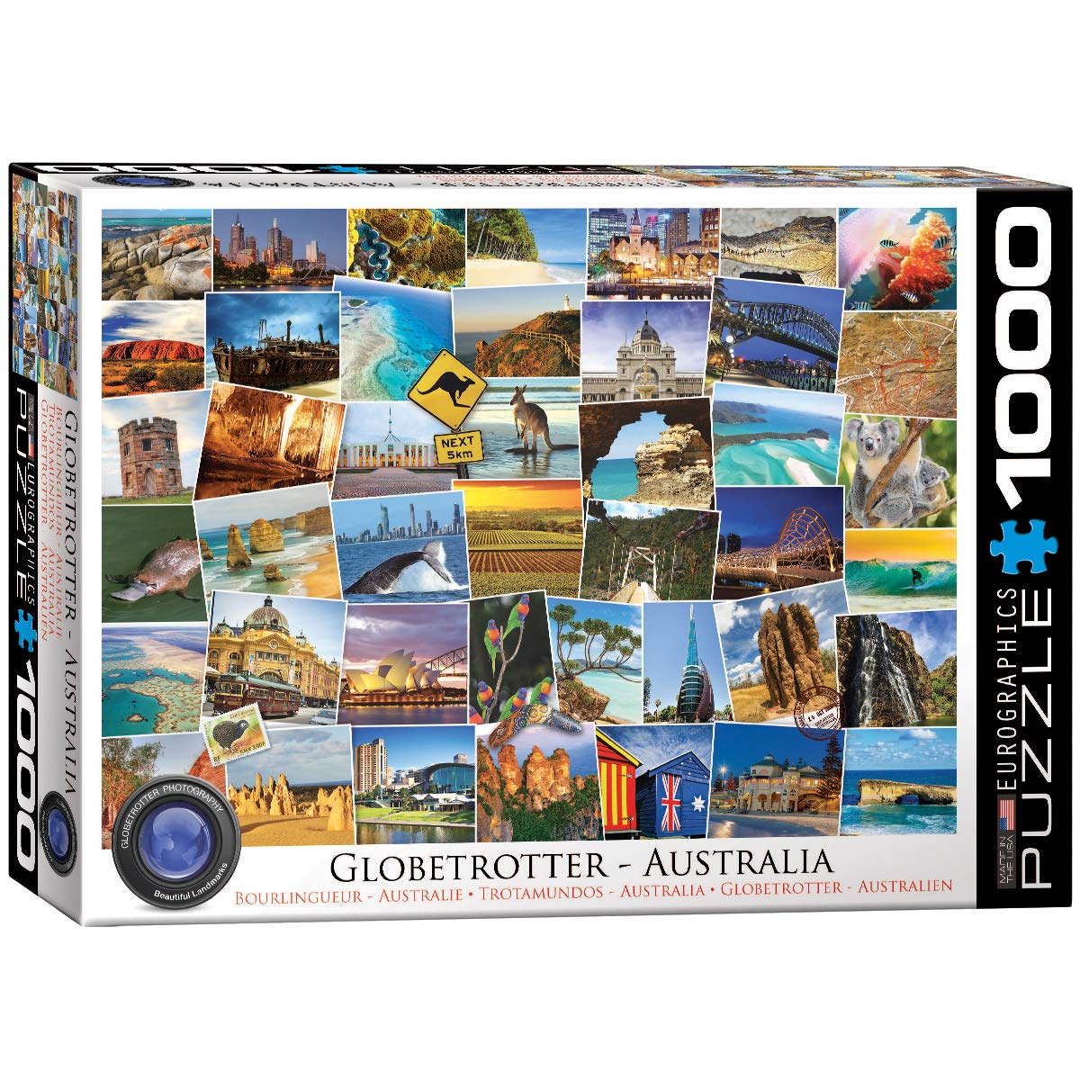 EuroGraphics Australia Globetrotter (1000 piezas) Puzzle