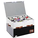 Supowin Shoe Organizer for Closet, Foldable Shoe