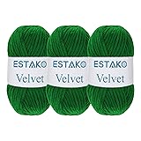 Estako Velvet (3- Skeins Pack) Chenille Blanket