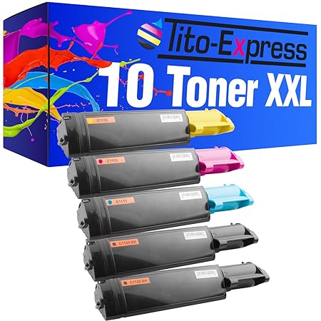 PlatinumSerie 10 Toner-Patronen XXL für Epson Aculaser C1100 C1100 C1100N CX11N CX11NF CX11NFC