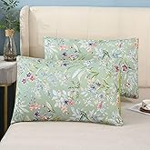 YOU SA Vintage Floral Butterfly Pattern Pillowcases Cotton Decorative Pillow Covers Soft Pillow Cover Set of 2(Standard,Color-4)