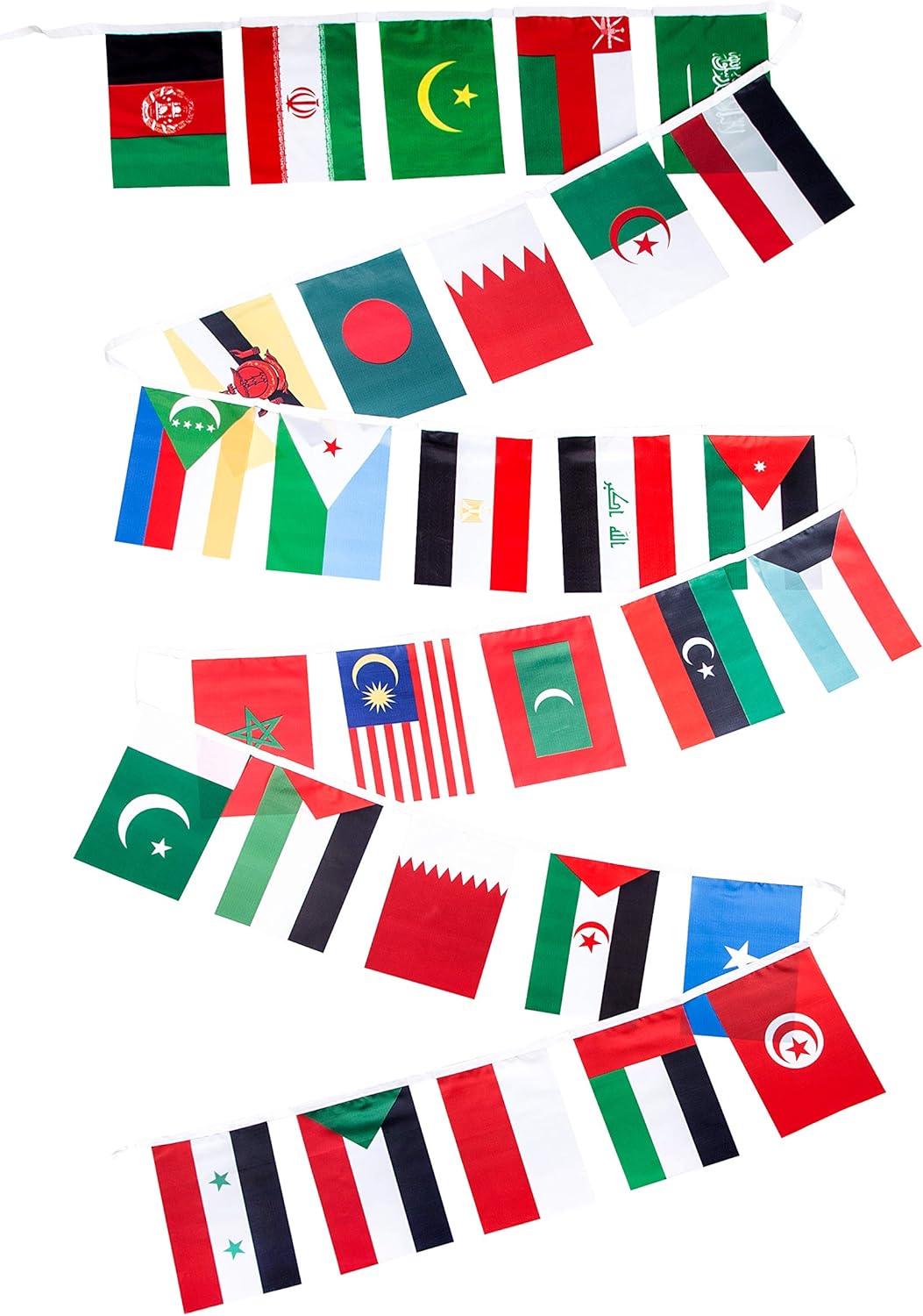 Amazon Com Islamic Country Flags 30 Officially Islamic Countries Set Of 30 Polyester 8 X 12 Inches Office Products
