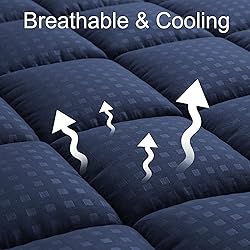 HYLEORY Full XL Mattress Pad Quilted Fitted