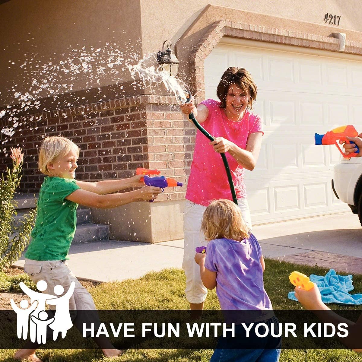 Garden Hose Nozzles 9 Adjustable Patterns Hose Spray Nozzle Heavy Duty Metal Hose Nozzle Spray Gun Slip Resistant Water Sprayer for Cleaning/Watering Lawn Garden/Pets Shower /Car Washing : Garden & Outdoor