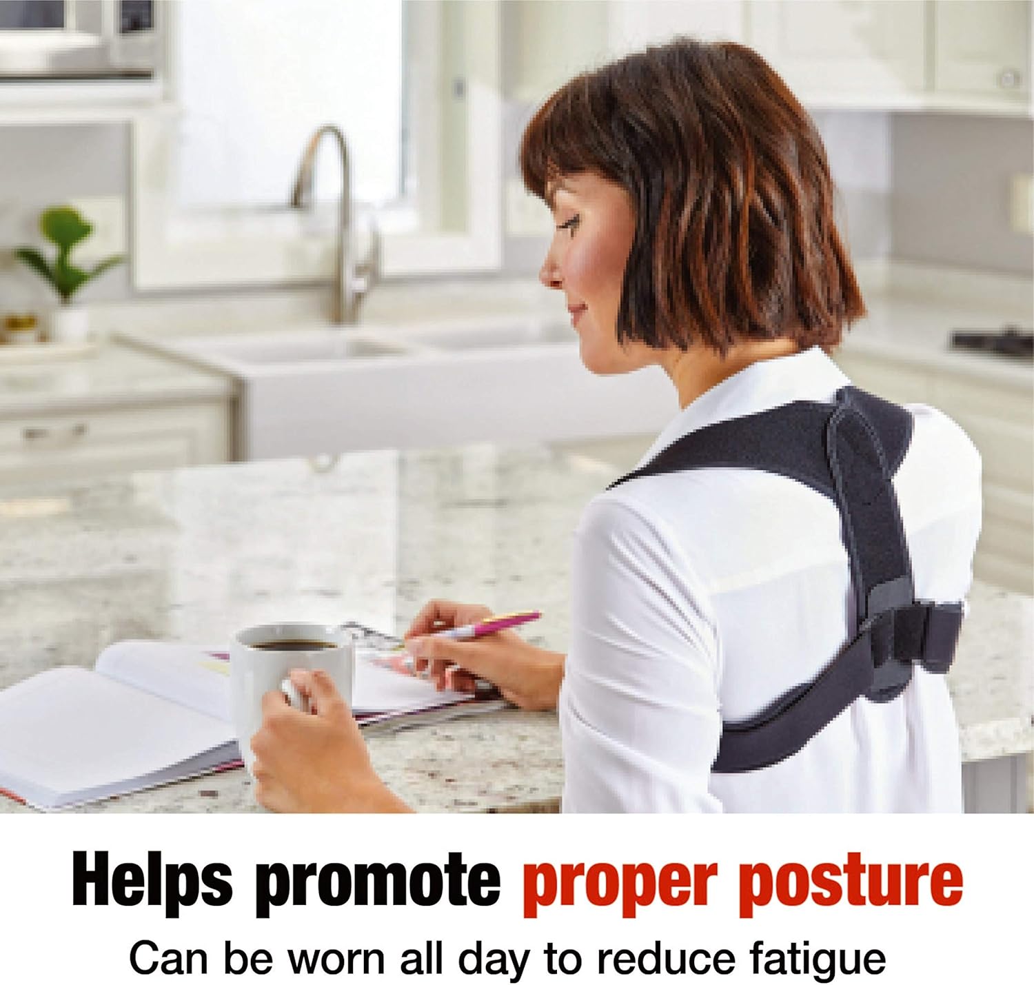 ACE Posture Corrector, Fits Men and Women, Helps Promote Better Posture, Back Support, Doctor Developed, Great While Working from Home: Health & Personal Care