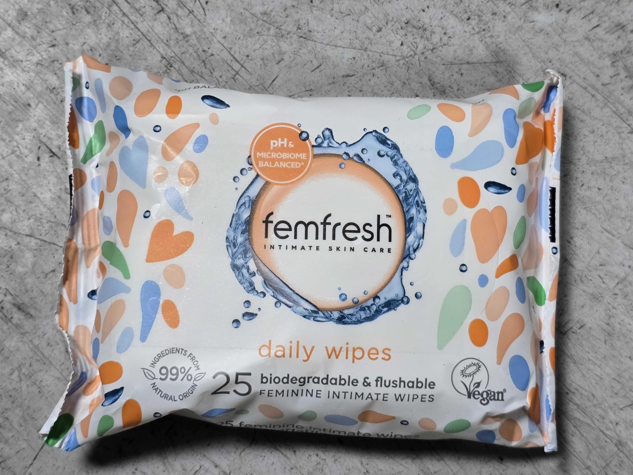 Femfresh Intimate Hygiene 25 Feminine Freshness Biodegradable Wipes x 6 packs