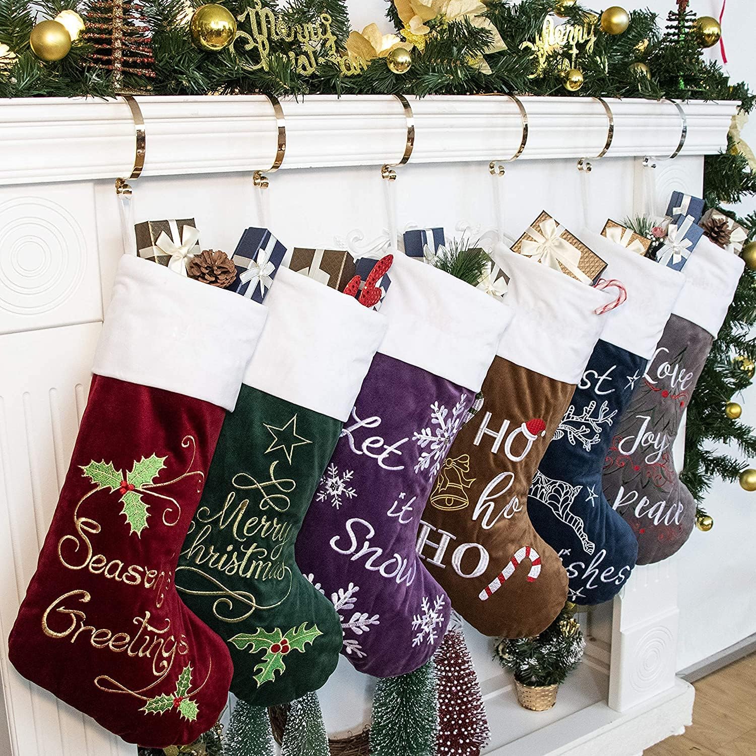 Stockings & Holders - GEX Christmas Stockings 6 Pack for Family 22